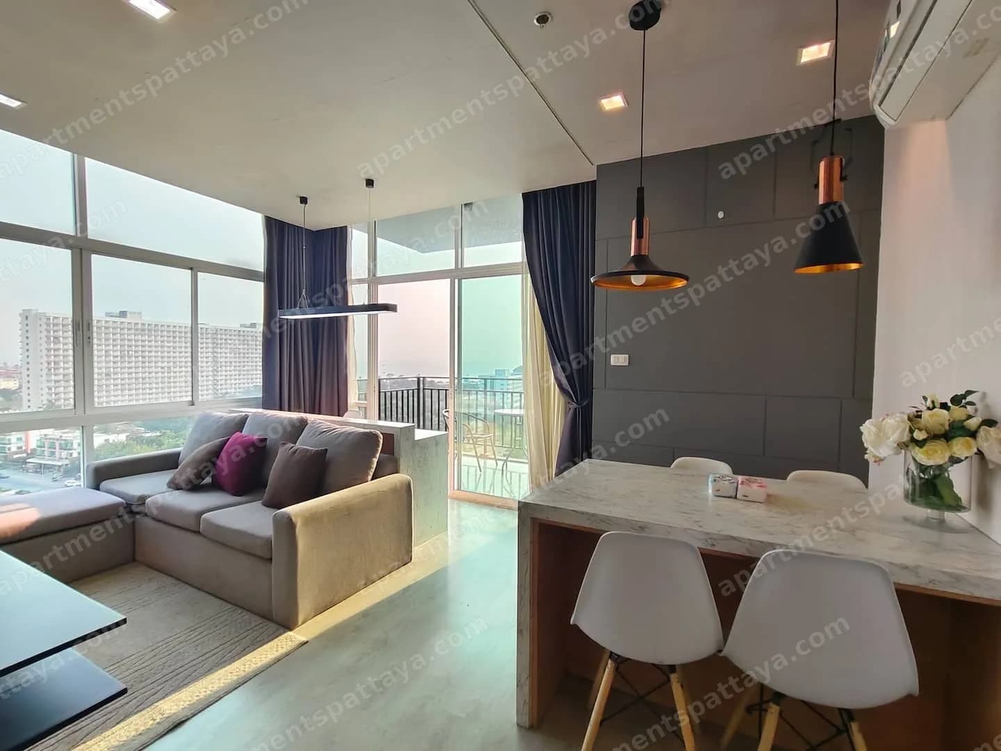 Панорамная 2-bedroom квартира у пляжа Джомтьен — фото 4